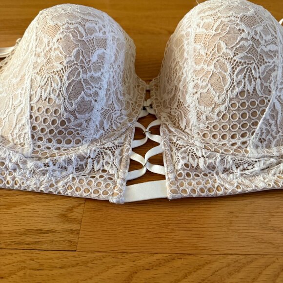 Cacique Multi-way Boost Bra Corset Style White Lace Bra Size 42 DDD - Picture 3 of 12